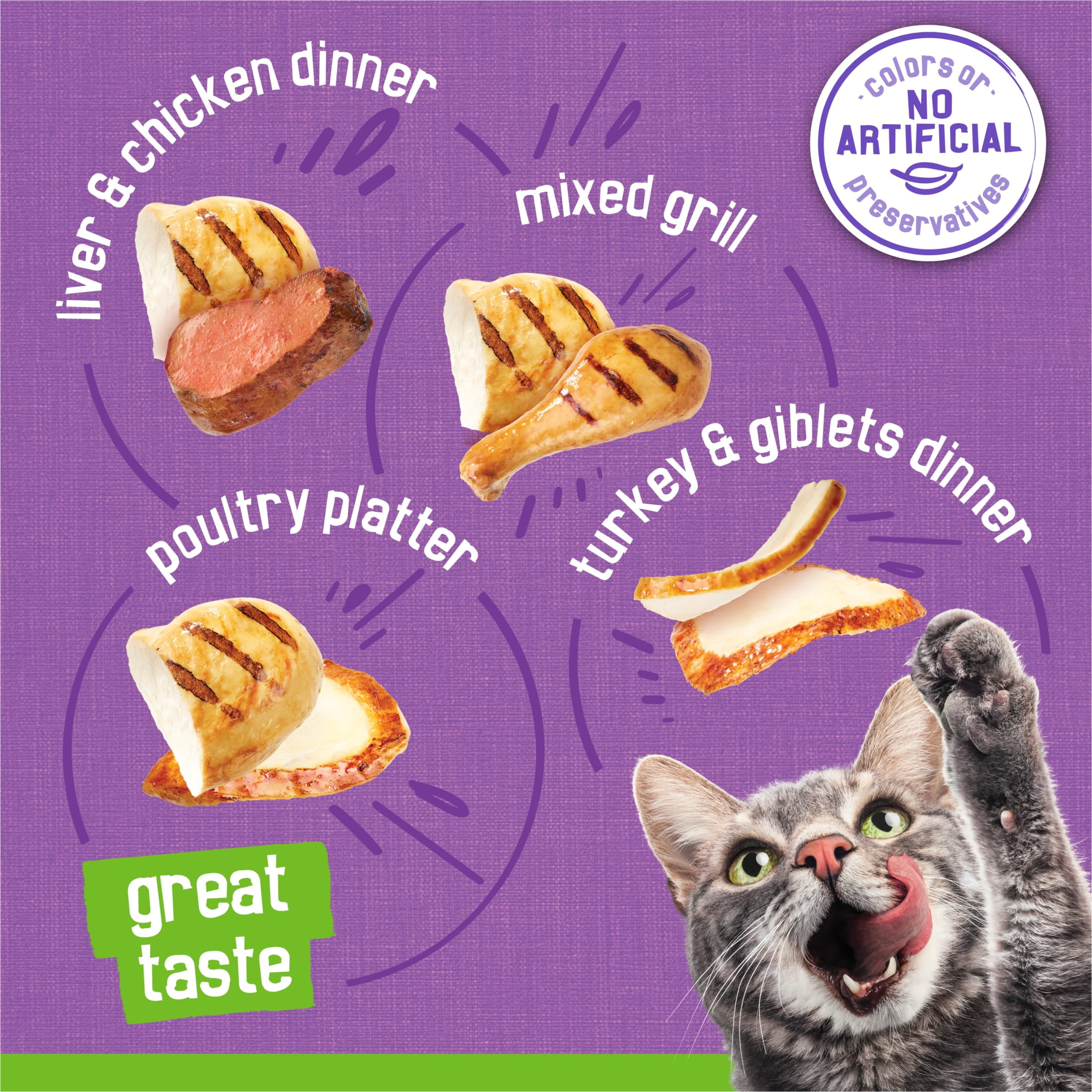 Purina Friskies Pate, Soft Poultry Variety Pack, Wet Cat Food, 5.5 oz Cans