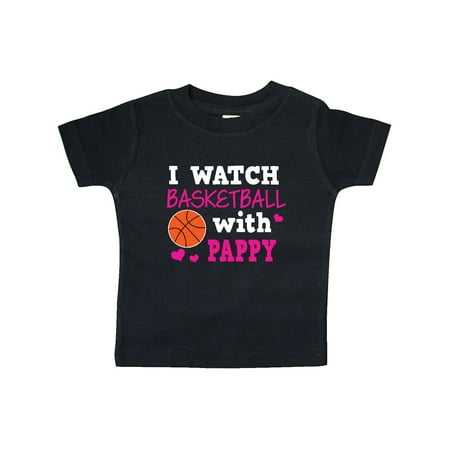 

Inktastic I Watch Basketball with Pappy Gift Baby Girl T-Shirt