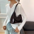 thumbnail image 3 of Bolso de mano tipo bandolera de piel sintética para mujer, tamaño mediano, para viaje Blanco, 3 of 9