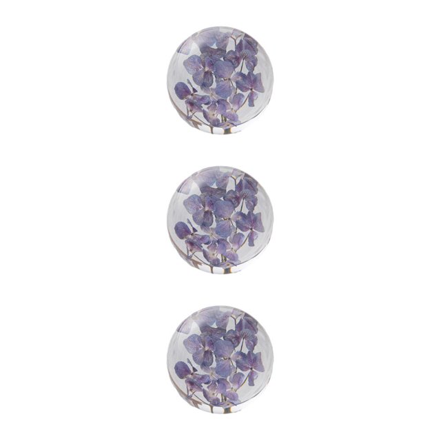 Maytalsory Exquisite Flower Crystal Ball Unlocking Inner Creativity Unique Hydrangea purple 8cm 3Set