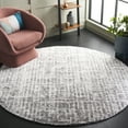 thumbnail image 2 of SAFAVIEH Tahoe Earleen Abstract Shag Area Rug, Ivory/Gray, 6'7" x 6'7" Round, 2 of 10