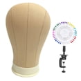 thumbnail image 4 of Milaget Mannequin Head Accessory Portable Wig Head Stand for Drying Making Hair Hats 22 Inch, 4 of 8