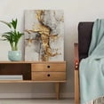 thumbnail image 5 of UXIEQU Abstract Textured Gold Leaf Canvas Wall Art Print 15.75x11.81 Inches, 5 of 8