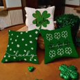 thumbnail image 3 of Buffalo Plaid St Patricks Day Pillow Covers 18x18 Set of 4 Farmhouse St Patricks Day Decor for Home Shamrock Lucky Clover St Patricks Pillows Decorative Throw Pillows St Patricks Day Decorations, 3 of 6