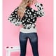 thumbnail image 5 of Mujeres suéter manga larga knitwear crew Masajeadores de cuello punto Top pullover para el hogar al aire libre, 5 of 8