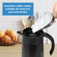 thumbnail image 5 of 2 Pcs 27oz Thermal Coffee Carafe Stainless Steel Coffee Pot for Keeping Hot/Cold Insulated Double Walled Vacuum Tea Pot with Press Button Drink Beverage Dispenser for Milk Tea (Black), 5 of 5