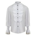 thumbnail image 1 of EIMELI Hommes Automne Hiver Revers à Poitrine Pleine Impression Plage Chemise à Manches Longues, 1 of 6