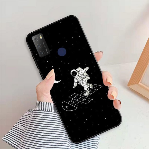 Funda Para TCL 20Y 6156D 20E 6125F 6125D 6.52 " Cubierta Trasera Del Teléfono Carcasa De Tpu De Silicona Suave Moda Color De Dibujos Animados Impreso Pintura