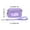 E, variant on Wallet, Women's Wristlet Handbags, Waterproof Nylon Keychain Wallet, Zip Card Case with ID Window(Purple)