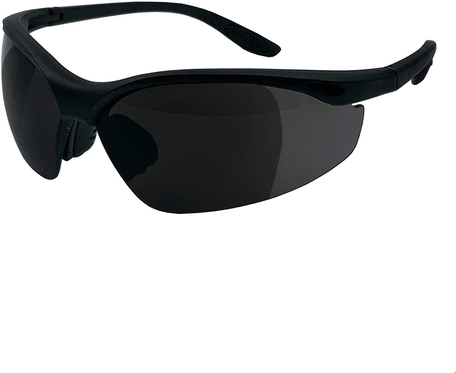 Full Lens Magnification Safety Glasses with Black Frame Clear Lens