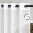 thumbnail image 2 of Sheer Curtains es Long with Eyelet Sheers Window Curtains Panels Privacy Light Filtering Voile Grommet Top Drapes for Living Room/Hotel Rideaux ( Wide ), 2 of 7