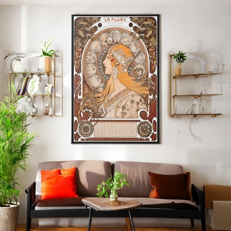 Alphonse Mucha Zodiac Art Nouveau Poster Vintage Poster, Unframed Poster