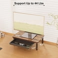 thumbnail image 3 of Monitor Stand for Desk Height Adjustable Computer Monitor Riser with Storage Drawer Wood Computer Monitor Stand for Office and Home Ergonomic Desk Stand for Printer Laptop PC (Wood, 3 of 8