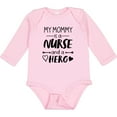 thumbnail image 3 of Inktastic My Mommy is a Nurse and a Hero Boys or Girls Long Sleeve Baby Bodysuit, 3 of 5