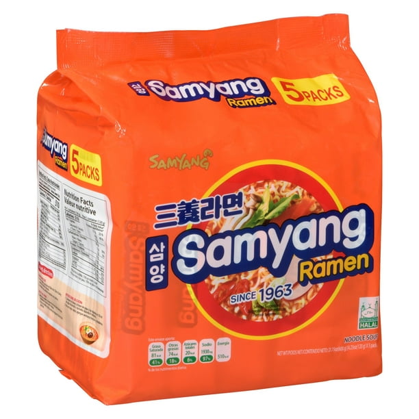 Samyang Buldak Ramen à saveur de poulet chaud 700g(24.70z)[140g(4.94oz)x5]