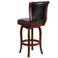 thumbnail image 3 of Pemberly Row Tabouret de Bar en Cuir 30" Noir et Cerise, 3 of 4