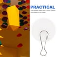 thumbnail image 3 of SOPOTUTU 50Sets Clear Self Adhesive Ceiling Hooks for Home Decor Strong Load Bearing PVC Steel, 3 of 8