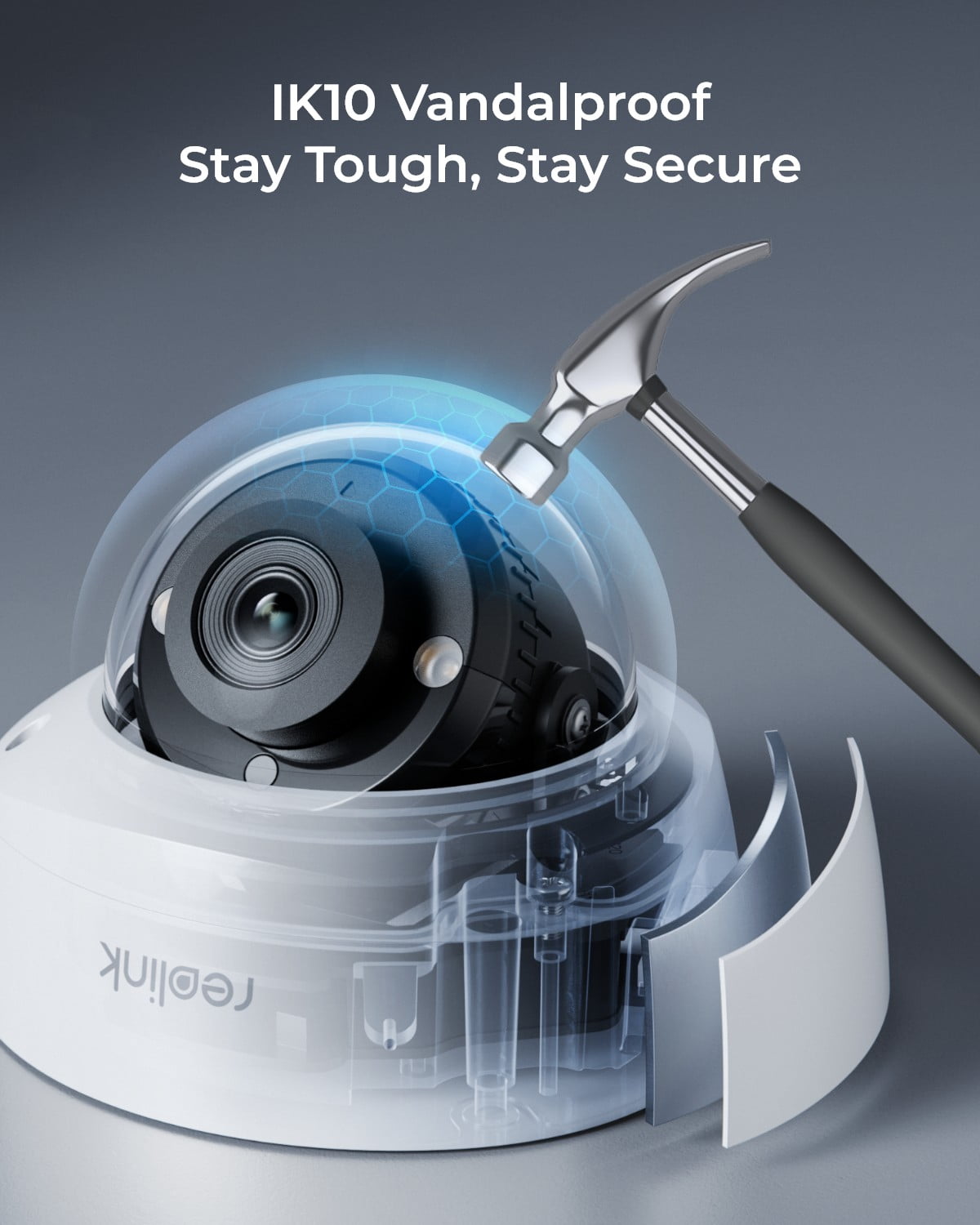 Reolink RLK8-800V4 4K 8MP IK10 PoE Surveillance Security Camera System,125°Spotlight Smart Detection