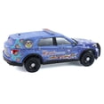 thumbnail image 3 of 2022 Ford Police Interceptor Utility "Miami Police Department Hispanic Heritage Month" Blue with Graphics "Hobby Exclusive" Series 1/64 Diecast Model Car by Greenlight, 3 of 5