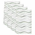 thumbnail image 2 of Sage Green Stripes Kitchen Towels Set of 4, Modern Simple Gradient Waves Lines Absorbent Dish Towels for Kitchen, Microfiber Hand Towel, Quick Drying Tea Towel for Cleaning Decorative Dishcloths, 2 of 7