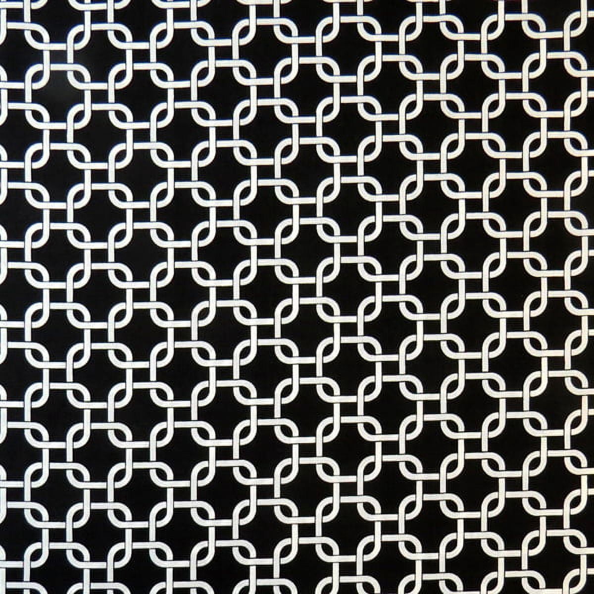 SheetWorld Fitted 100% Cotton Percale Square Play Yard Sheet Fits Joovy 38 x 38, Black Links