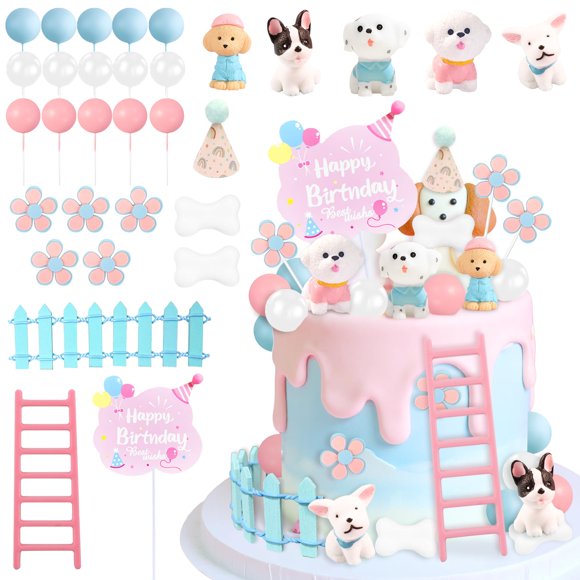 Set de Decoración para Pastel de Cachorro Sunshuang 32 Piezas