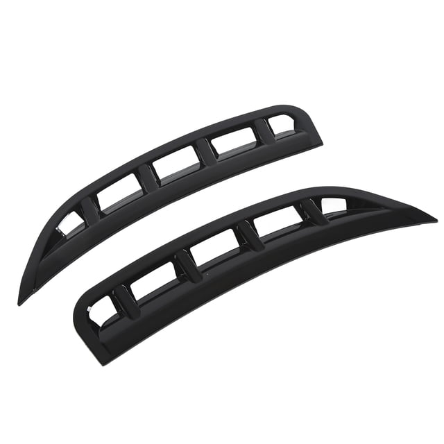 Bumper Side Air Vent Cover, Weatherproof Front Bumper Side Vent Spoiler Gloss Black Left Right For Car