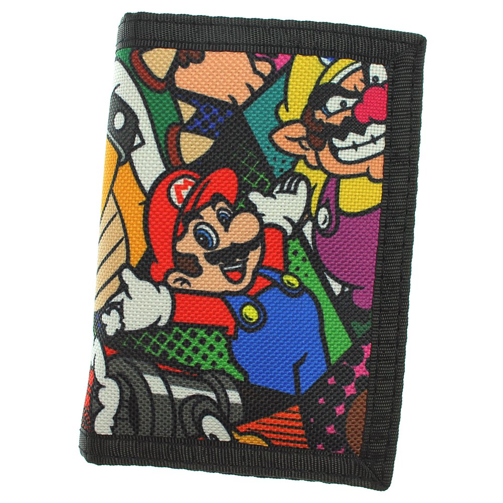 Bioworld BioWorld Nintendo Super Mario Trifold Canvas Velcro Wallet