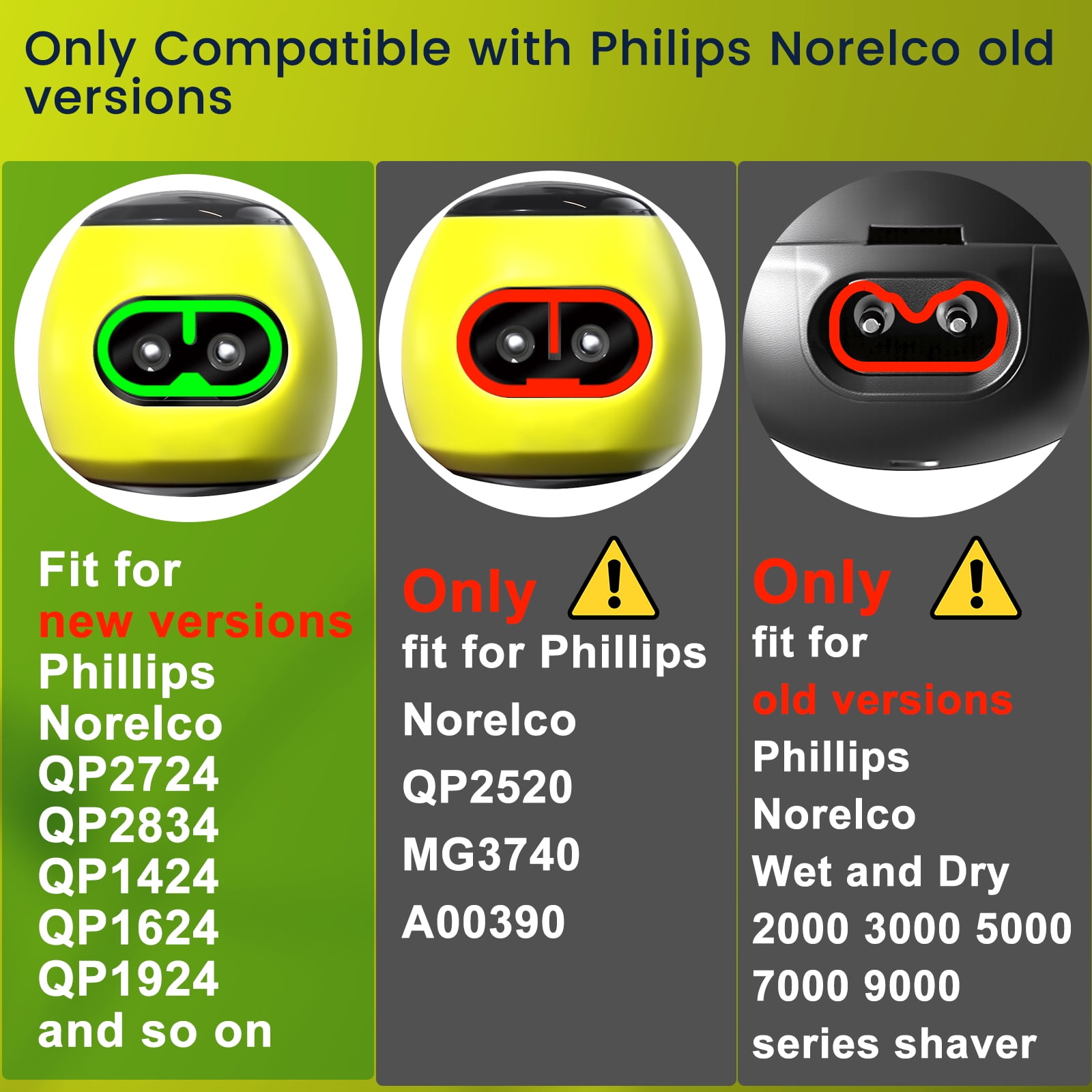 5V Charger Compatible with Philips Norelco One Blade QP2724 QP2834 QP1324 MG5910 MG7910 MG9510 MG9520 PQ888 PQ889 Electric Shaver