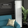 thumbnail image 6 of Red Lantern 6 ft. Tall Double Cross Shoji Screen - White - 8 Panels, 6 of 7