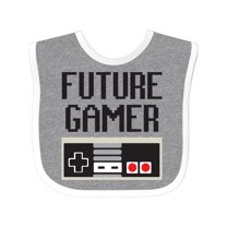 Inktastic Future Gamer Boys or Girls Baby Bib