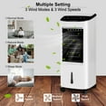thumbnail image 6 of Gymax 3-in-1 Evaporative Air Cooler Fan w/ Remote Control 7.5h Timer Home Office, 6 of 10