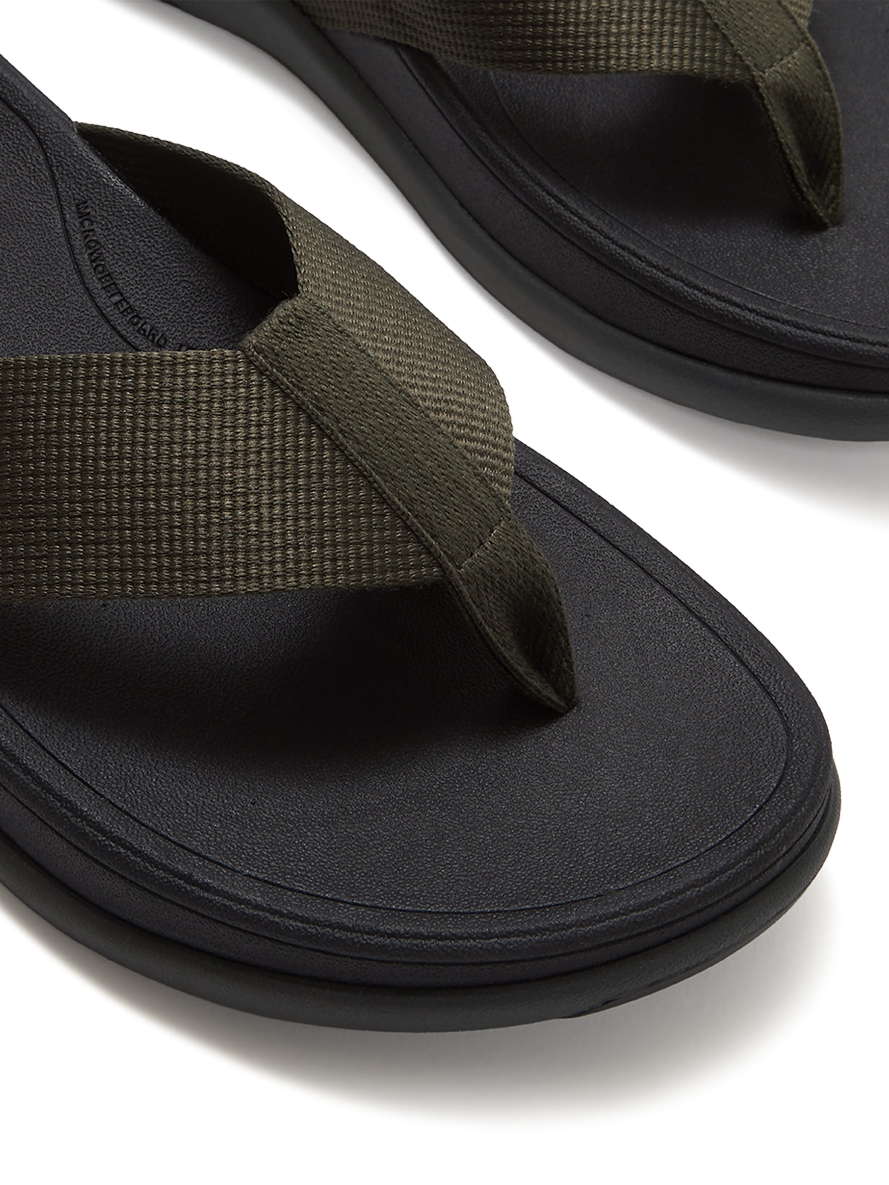 Fitflop Men's F-Mode Go Textured-Webbing Toe-Post Sandals