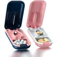 thumbnail image 1 of PENGXIANG Pill Cutter Pill Splitter for Cutting Small Pills or Large Pills in Half Cuts Pills Vitamins Tablets(Black 2Pcs), 1 of 6