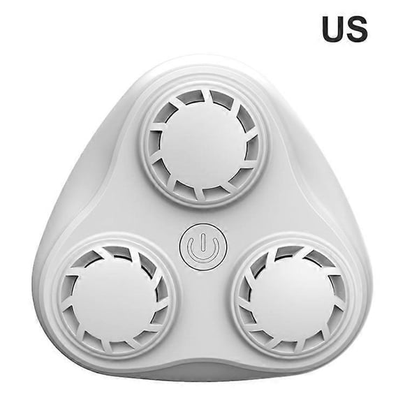 Electronic Rat Repellent 3-Horn Ultrasonic Mouse Pest Control Repeller - White / Japanese Plug