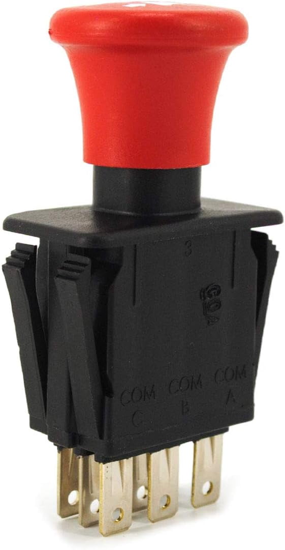 Grasshopper Mower Push/Pull PTO Switch, Engages PTO Shaft Clutch and Clutch Assembly on FrontMount Mowers, Genuine Replacement Part, OEM 183925