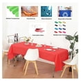 thumbnail image 2 of YOSITiuu 24 Pack 54" X 108" Red Rectangle Heavy Duty Plastic Table Covers Tablecloth (Reusable) (Rectangle 54" x 108", Red), 2 of 6