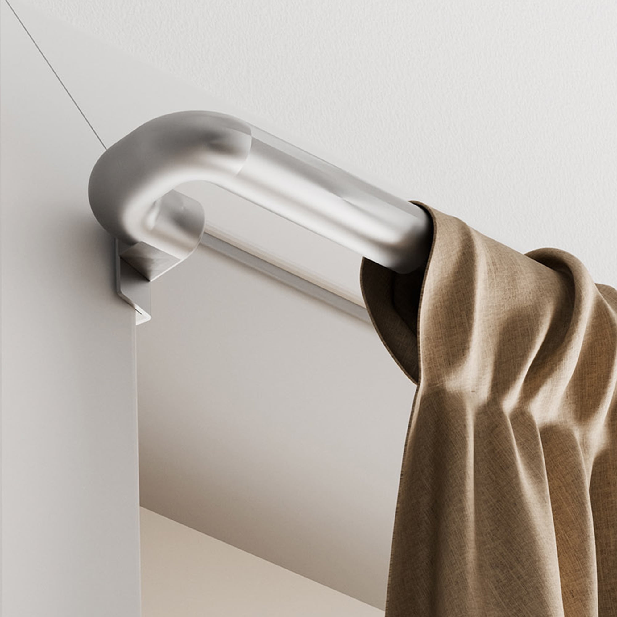 Mainstays Room Darkening Window Curtain Rod, No Drilling, Adjustable, 48" - 84"