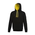 thumbnail image 2 of Awdis - Sudadera con capucha Modelo Varsity - Correr/Fitness/Gym/Deporte (Marino oxford/ Amarillo sol), 2 of 3