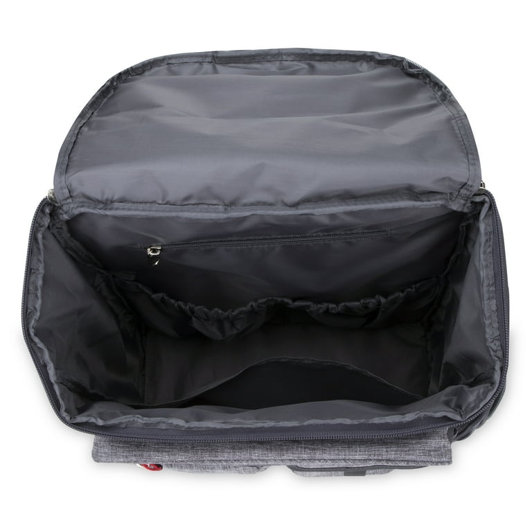 BB Gear Baby Boom Diaper Bag / Backpack Grey & Lime Green