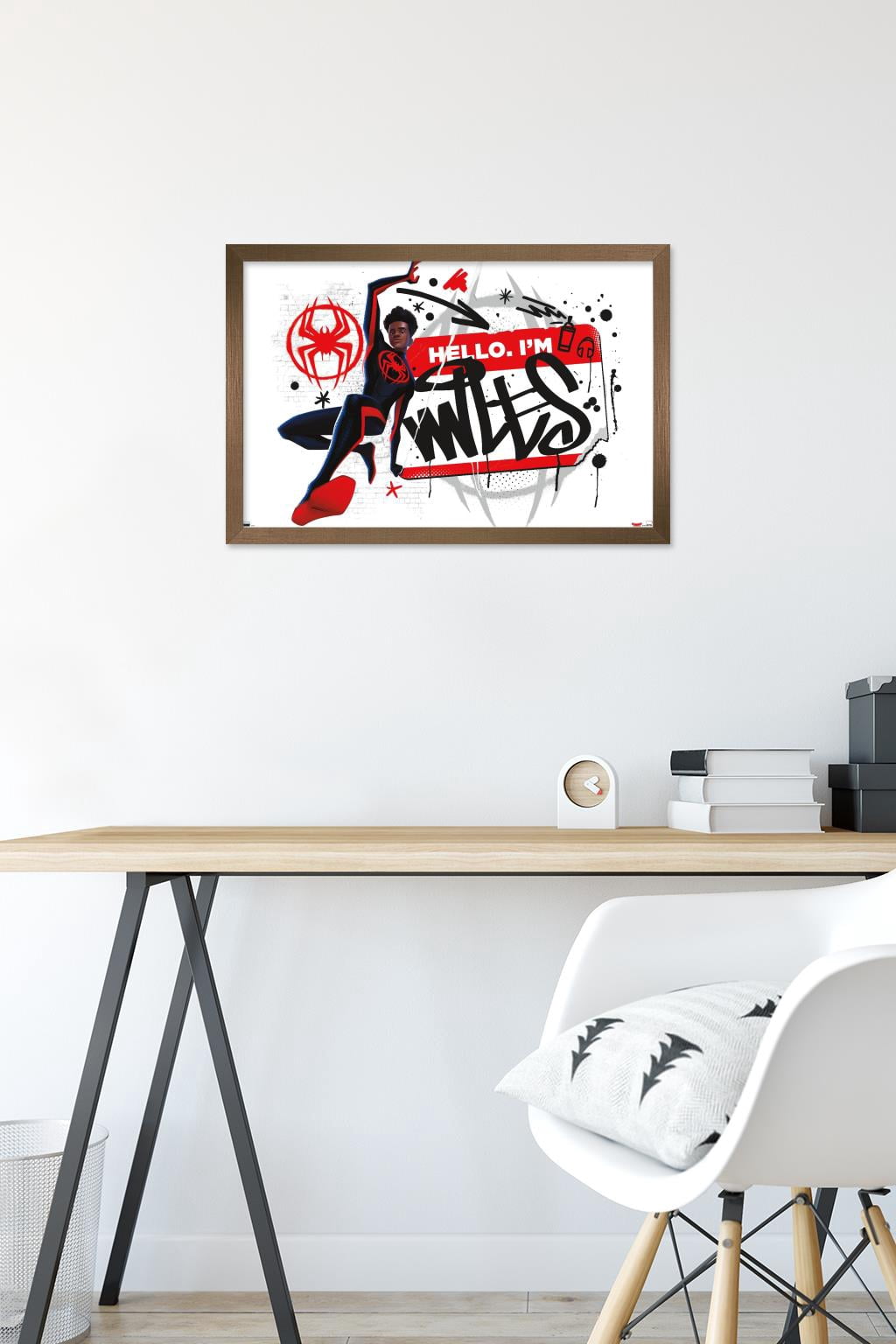 Marvel Spider-Man: Across the Spider-Verse - Hello I'm Miles Wall Poster, 14.725" x 22.375" Framed