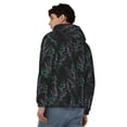 thumbnail image 4 of Honeii Lavender Flowers Print Hoodies for Men, Pullover & Full Zip, Breathable Zip up Hoodie, Sweatshirt-Large, 4 of 5