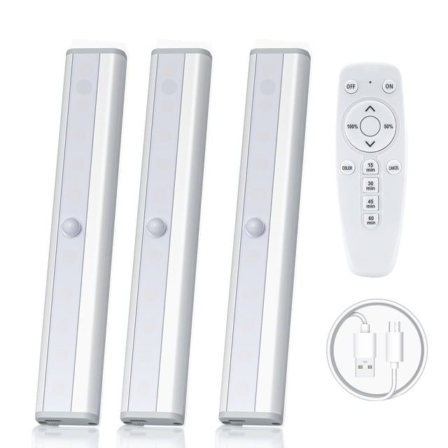 Yeacher 3.7V 0.7W 20LEDs Strips Cabinet Lamp Kit Set with Controller Sensitive Touching Control/ 10