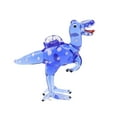 thumbnail image 3 of Dinosaurio de cristal Estantería pequeña o Decoración de mesa Regalos para Adornos de resina para exteriores Aplicaciones amplias Decoración de Azul DYNWAVEMX Escultura de dinosaurio, 3 of 8