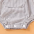 thumbnail image 4 of Zanarzt Baby Bodysuit Girl Cotton Toddler Baby Girl Sleeveless Romper Casual Summer Jumpsuit Cotton Linen Clothes Grey,0-3 Months, 4 of 6