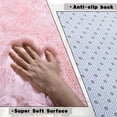 thumbnail image 5 of Conbriboy Solid Shag Collection Rug–5x7ft Pink Fluffy Area Rugs Perfect for Kid's Room, Cloakroom, 5 of 7