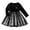 Black, variant on Utlike Girls Dresses Long Sleeve Dress With Bow Print Party Dress Leisure Sundress Size 9 Months-12 Months