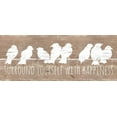 thumbnail image 2 of Pinto, Patricia 32x15 White Modern Wood Framed Museum Art Print Titled - Surround with Happiness, 2 of 4