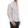 thumbnail image 4 of Camisa Casual Para Caballero Cómoda A Rayas Porto Blanco, 4 of 8