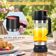 Honey Dispenser 12oz 2pack No Drip With Stand Gljar Syrup Easy One ...